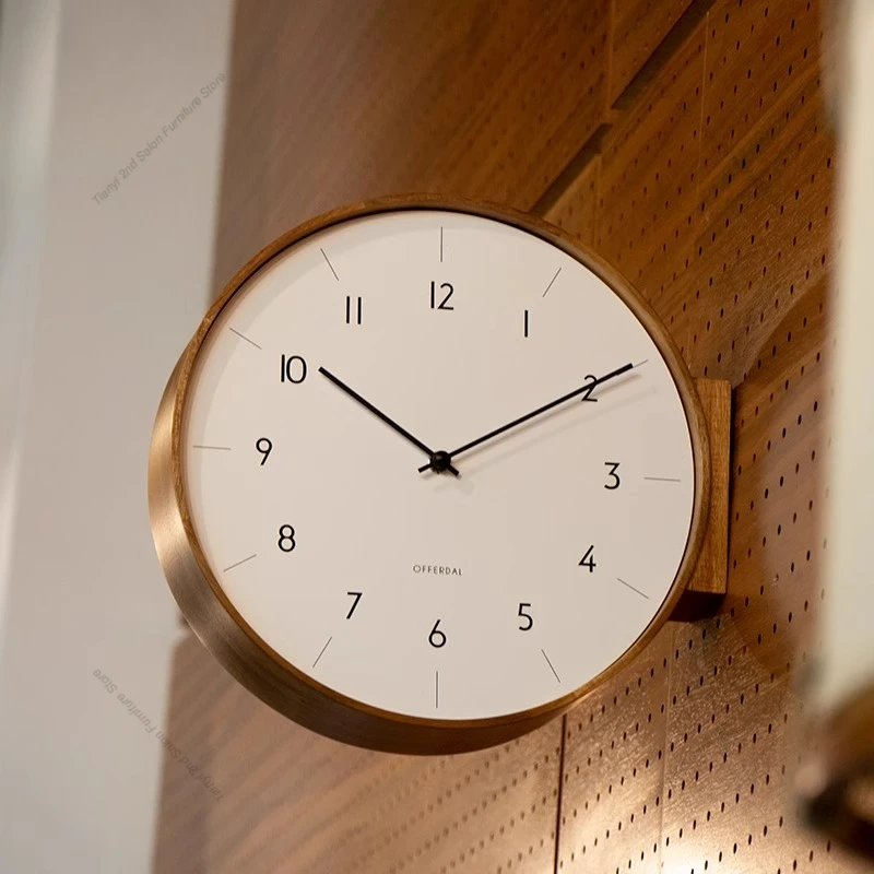 Japanese Luxury Lifestyle - Orologio da parete in legno massello,