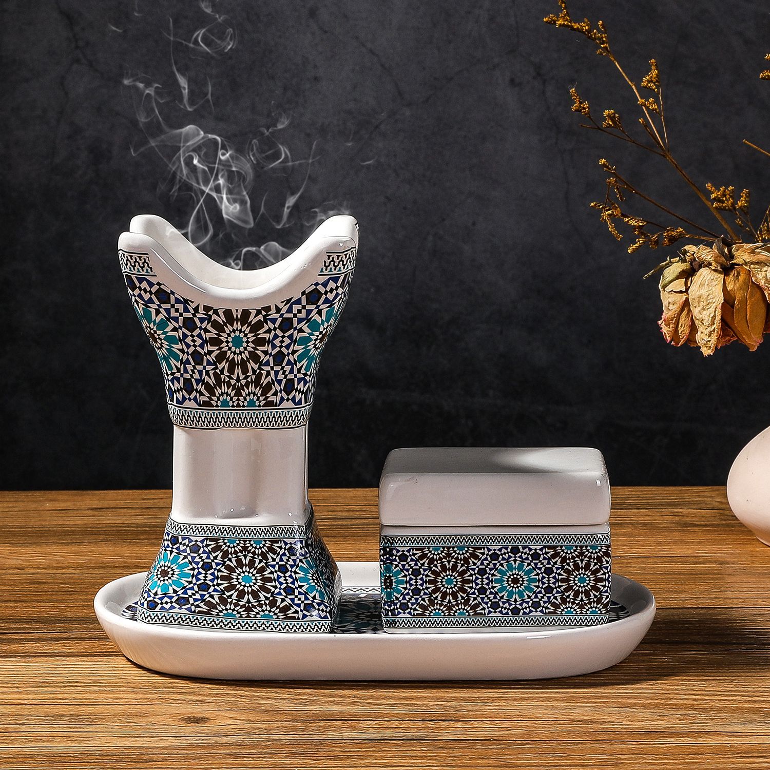 Incense Holder - Set di Bruciatori d'Incenso in Ceramica